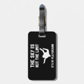 Skydive Playground Bagagelabel (Achterkant verticaal)