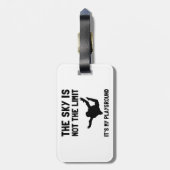 Skydive Playground Bagagelabel (Achterkant verticaal)