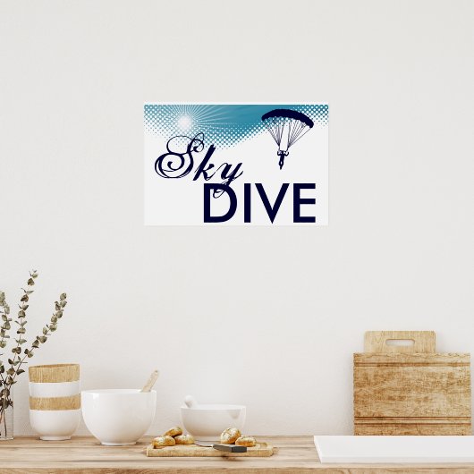 skydive poster (Keuken)