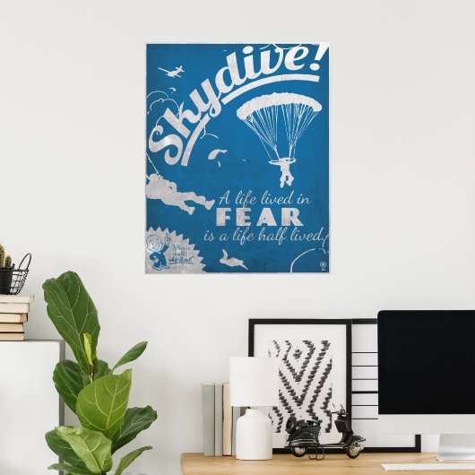 Skydive. Poster (Thuiskantoor)