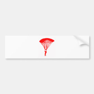 SKYDIVE RED SUN BUMPERSTICKER