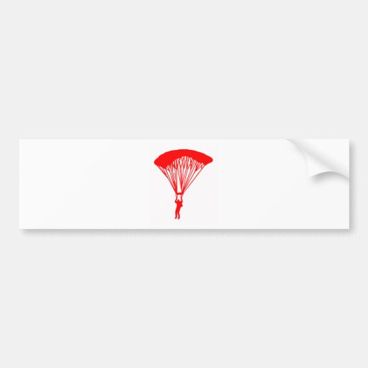 SKYDIVE RED SUN BUMPERSTICKER (Voorkant)