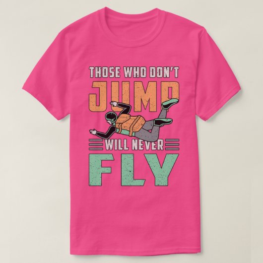 Skydive Skydiver Jump Retro Funny Gift T-shirt (Design voorkant)