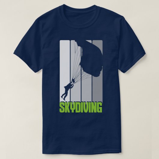 skydive skydiver parachute parachute j t-shirt (Design voorkant)