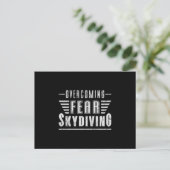 Skydive Skydiver Plane Jump Funny Gift Briefkaart (Staand voorkant)