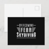 Skydive Skydiver Plane Jump Funny Gift Briefkaart (Voorkant / Achterkant)