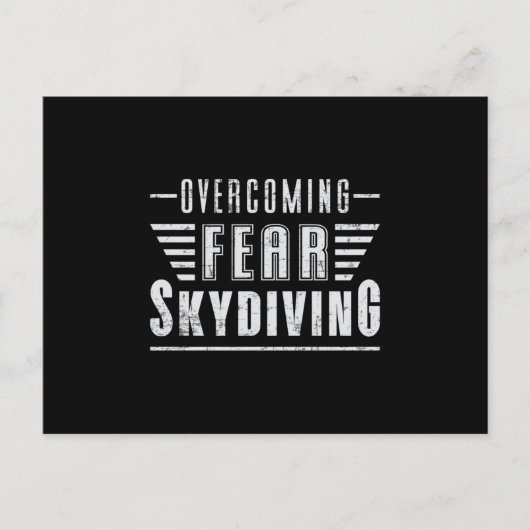 Skydive Skydiver Plane Jump Funny Gift Briefkaart (Voorkant)