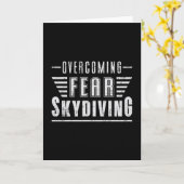 Skydive Skydiver Plane Jump Funny Gift Kaart (Gele Bloem)