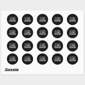 Skydive Skydiver Plane Jump Funny Gift Ronde Sticker (Vel)