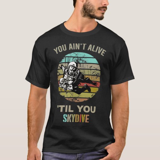 Skydive - Skydiving Parachuting T-shirt (Voorkant)