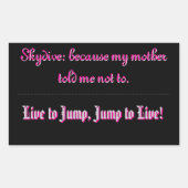 Skydive Stickers (Voorkant)