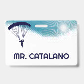 Skydive Teacher Hall Pass Badge (Achterkant)