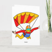 Skydive - voeg uw eigen tekst toe! kaart (Achterkant)