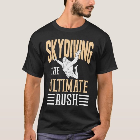 Skydiven de ultieme rush t-shirt (Voorkant)