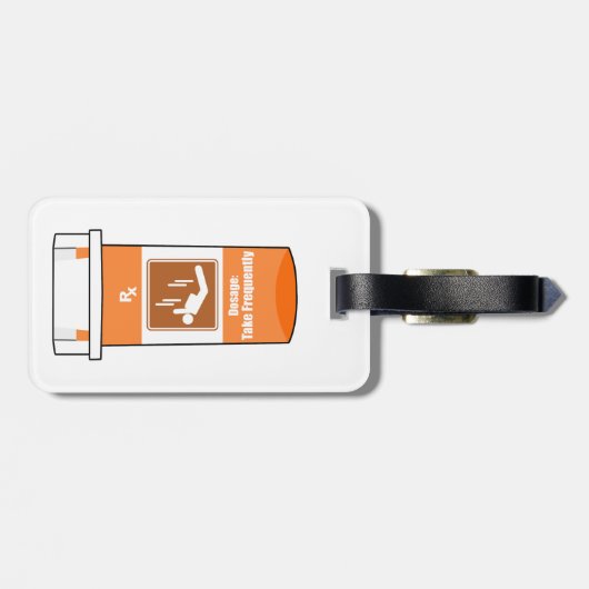 Skydiven Is Mijn Drug Bagagelabel (Achterkant horizontaal)