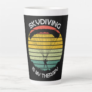 Skydiven Is Mijn Therapie Latte Mok