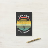 Skydiven Is Mijn Therapie Post-it® Notes (Op bureau)