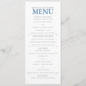 Skydiver Blue Menu (Voorkant)