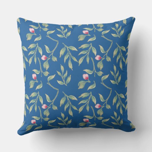 Skydiver Blue Wedding Keepsake Throw Pillow Kussen (Achterkant)