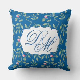 Skydiver Blue Wedding Keepsake Throw Pillow Kussen