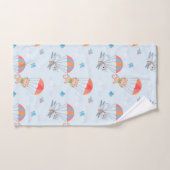 Skydiver Cat Seamless Pattern Bad Handdoek (Handdoek)