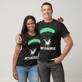 Skydiver Dinosaurs Skydiving Parachute Jumping Tre T-shirt (Unisex)