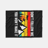 Skydiver Dont Follow Me I Do Stud Things Skydivi  Fleece Deken (Voorkant (Horizontaal))