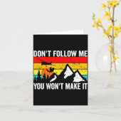 Skydiver Dont Follow Me I Do Stud Things Skydivi Kaart (Gele Bloem)