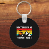 Skydiver Dont Follow Me I Do Stud Things Skydivi Sleutelhanger (Voorkant)