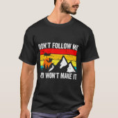 Skydiver Dont Follow Me I Do Stud Things Skydivi  T-shirt (Voorkant)