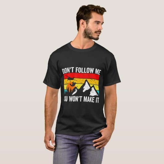 Skydiver Dont Follow Me I Do Stud Things Skydivi  T-shirt (Voorkant volledig)