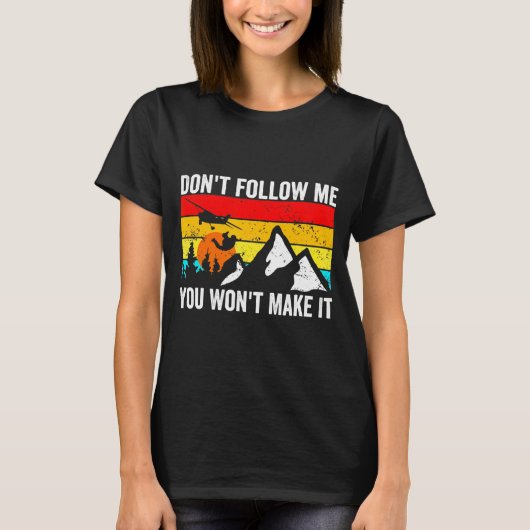 Skydiver Dont Follow Me I Do Stud Things Skydivi  T-shirt (Voorkant)
