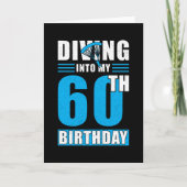 Skydiver Gift 60th Birthday Kaart (Voorkant)