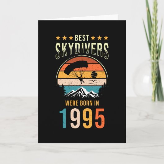 Skydiver Gift, geboren in 1995 Kaart (Voorkant)