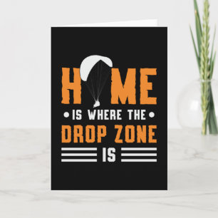 Skydiver Home is waar de valzone Skydiving is Kaart