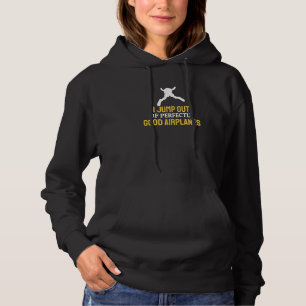 Skydiver I springt uit perfect goede vliegtuigen S Hoodie