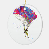 Skydiver Keramisch Ornament (Links)