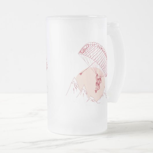 Skydiver Matglas Bierpul (Voorkant rechts)