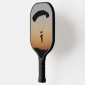 Skydiver Parachute bij Sunset Pickleball Paddle (Links)
