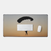 Skydiver Parachute bij Sunset Sky Diver Bureaumat (Keyboard & Muis)
