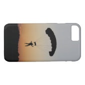 Skydiver Parachute bij Sunset Sky Diver Case-Mate iPhone Case (Achterkant (Horizontaal))
