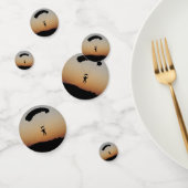 Skydiver Parachute bij Sunset Sky Diver Confetti (Groep)