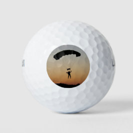 Skydiver Parachute bij Sunset Sky Diver Golfballen