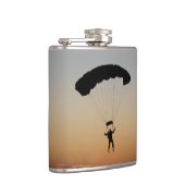 Skydiver Parachute bij Sunset Sky Diver Heupfles (Rechts)