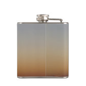 Skydiver Parachute bij Sunset Sky Diver Heupfles (Achterkant)