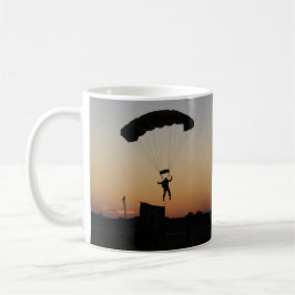 Skydiver Parachute bij Sunset Sky Diver Koffiemok