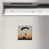 Skydiver Parachute bij Sunset Sky Diver Magneet (Insitu (Vaatwasser))