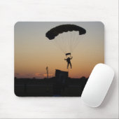 Skydiver Parachute bij Sunset Sky Diver Muismat (Met muis)