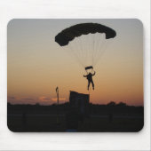 Skydiver Parachute bij Sunset Sky Diver Muismat (Voorkant)