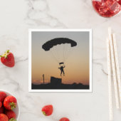 Skydiver Parachute bij Sunset Sky Diver Servet (Insitu)